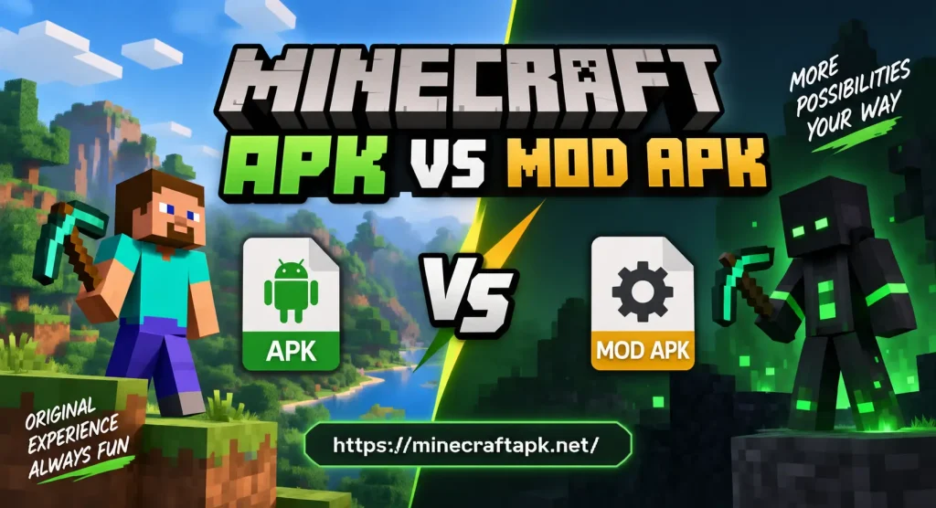Minecraft APK vs Minecraft MOD APK