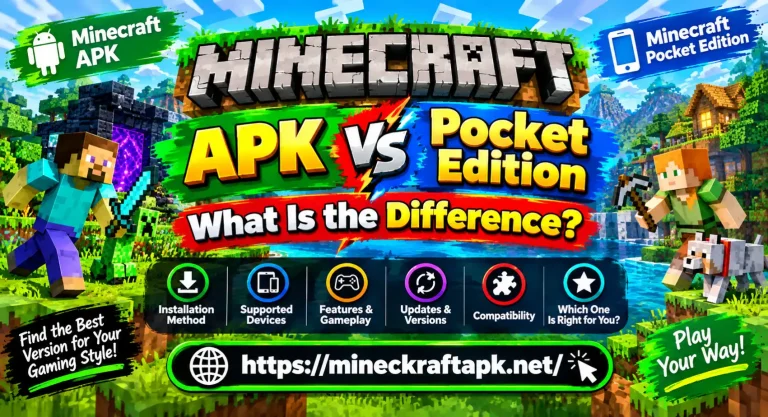Minecraft APK vs Minecraft Pocket Edition