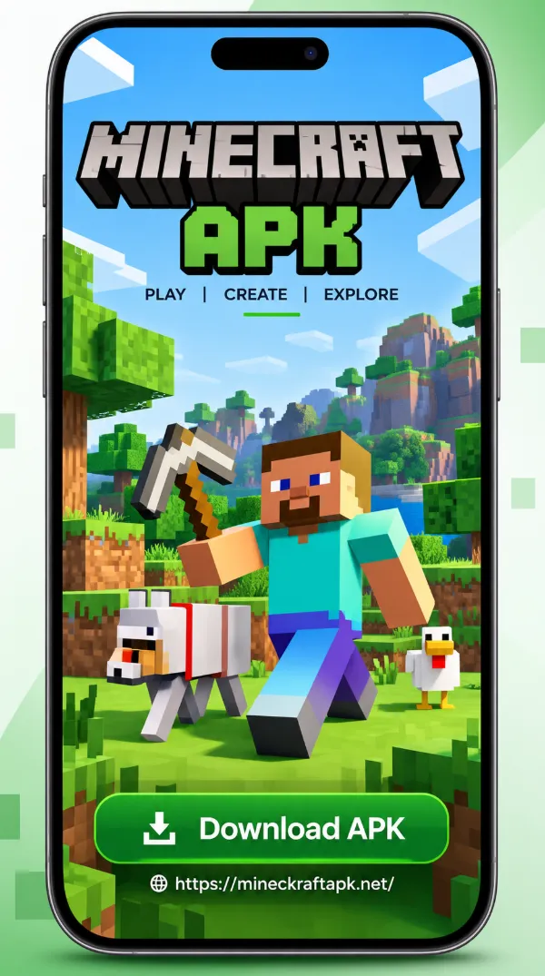 Minecraft APK download on Android phone